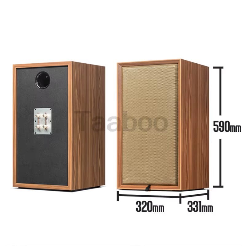 8 Inch Three - Way Labyrinth Speaker Empty Box Bookshelf Speaker Home Speaker DIY Hifi Audio Wooden Handmade Box Passive Speaker - Ken's bargain outlet