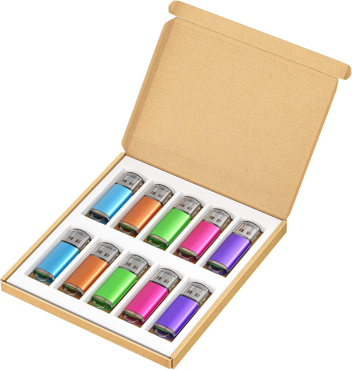 32GB Flash Drive USB 2.0 Flash Memory Stick Drive 10 Pack 32 GB USB Flash Drives Thumb Drive 32G Gig USB Drives Pen Drive Jump Drive, Mixed Colors - Ken's bargain outlet