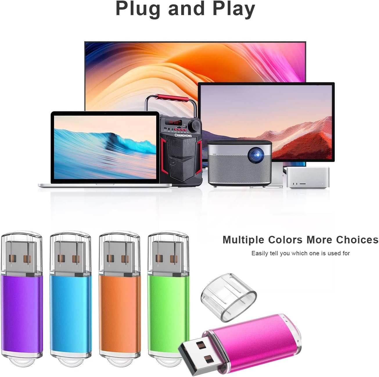 32GB Flash Drive USB 2.0 Flash Memory Stick Drive 10 Pack 32 GB USB Flash Drives Thumb Drive 32G Gig USB Drives Pen Drive Jump Drive, Mixed Colors - Ken's bargain outlet