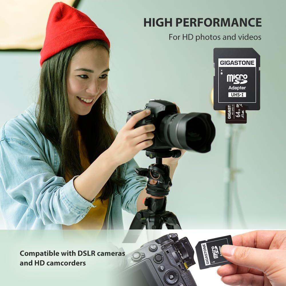 64GB 10 - Pack Micro SD Card, 4K UHD Video, Surveillance Security Cam Action Camera Drone Professional, 90Mb/S Micro SDXC UHS - I A1 Class 10 - Ken's bargain outlet