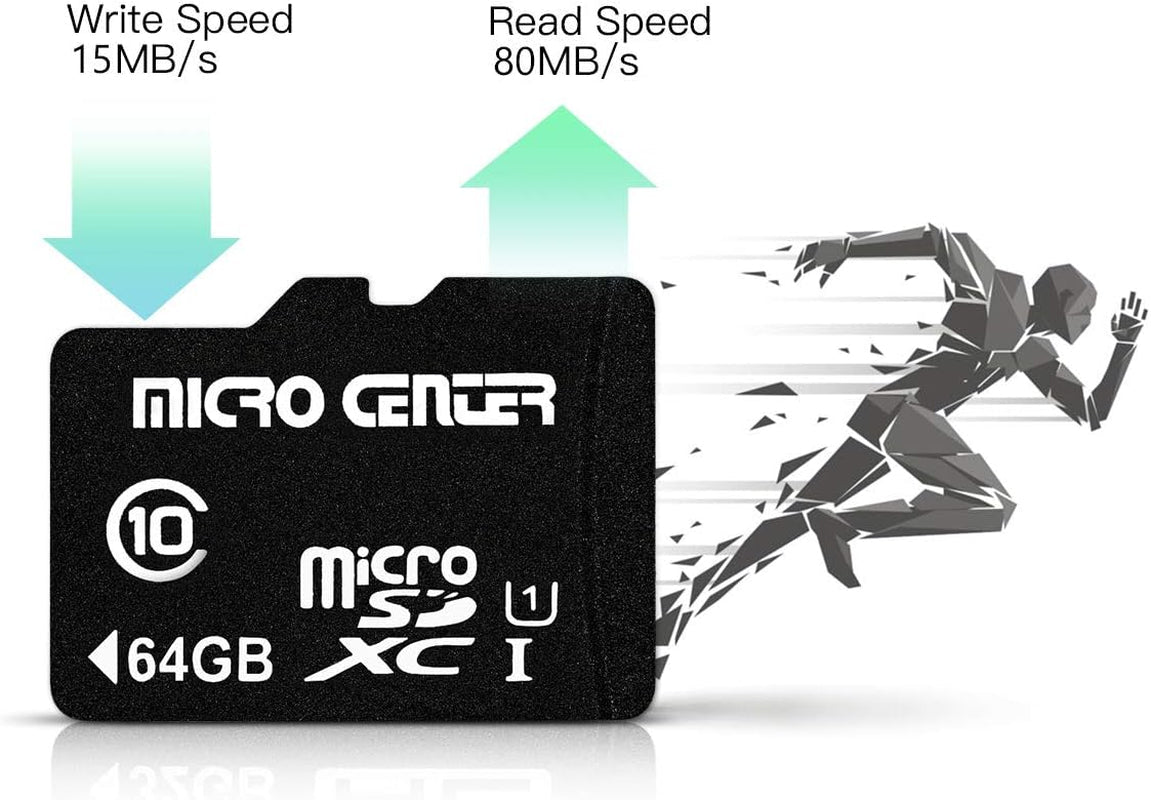64GB Class 10 Microsdxc Flash Memory Card with Adapter for Mobile Device Storage Phone, Tablet, Drone & Full HD Video Recording - 80Mb/S UHS - I, C10, U1 (5 Pack) - Ken's bargain outlet