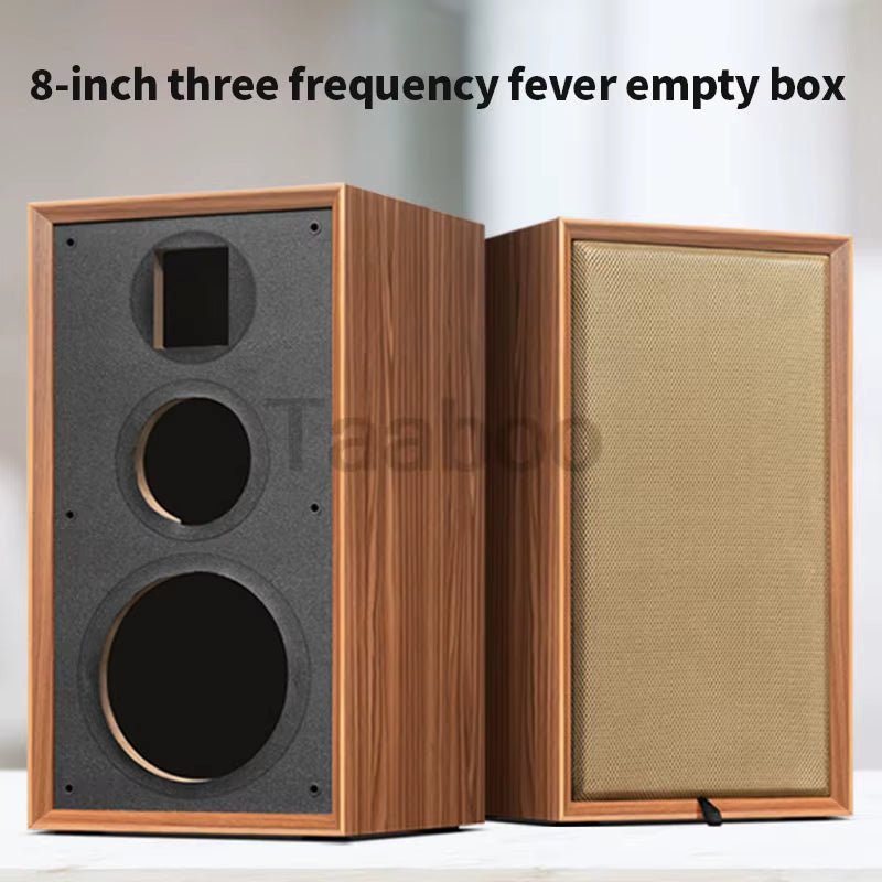 8 Inch Three - Way Labyrinth Speaker Empty Box Bookshelf Speaker Home Speaker DIY Hifi Audio Wooden Handmade Box Passive Speaker - Ken's bargain outlet