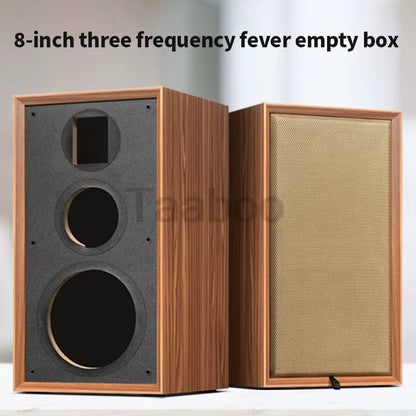 8 Inch Three - Way Labyrinth Speaker Empty Box Bookshelf Speaker Home Speaker DIY Hifi Audio Wooden Handmade Box Passive Speaker - Ken's bargain outlet