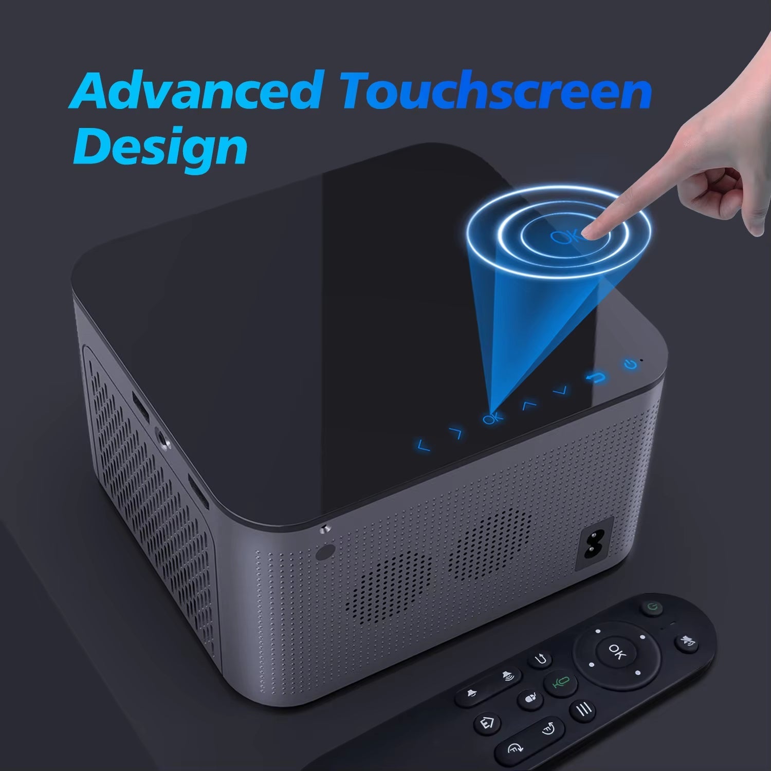 Android 11 4K Smart Projector 580ANSI 1920*1080P Full HD Wifi6 BT5.0 Allwinner H713 Voice Control Home Cinema Theater - Ken's bargain outlet