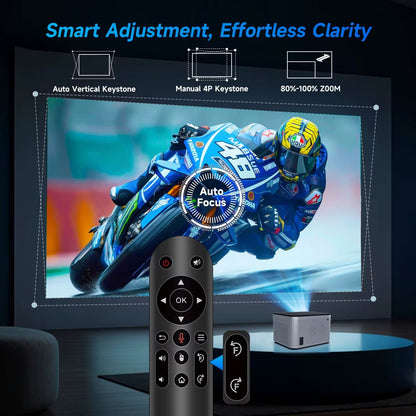 Android 11 4K Smart Projector 580ANSI 1920*1080P Full HD Wifi6 BT5.0 Allwinner H713 Voice Control Home Cinema Theater - Ken's bargain outlet