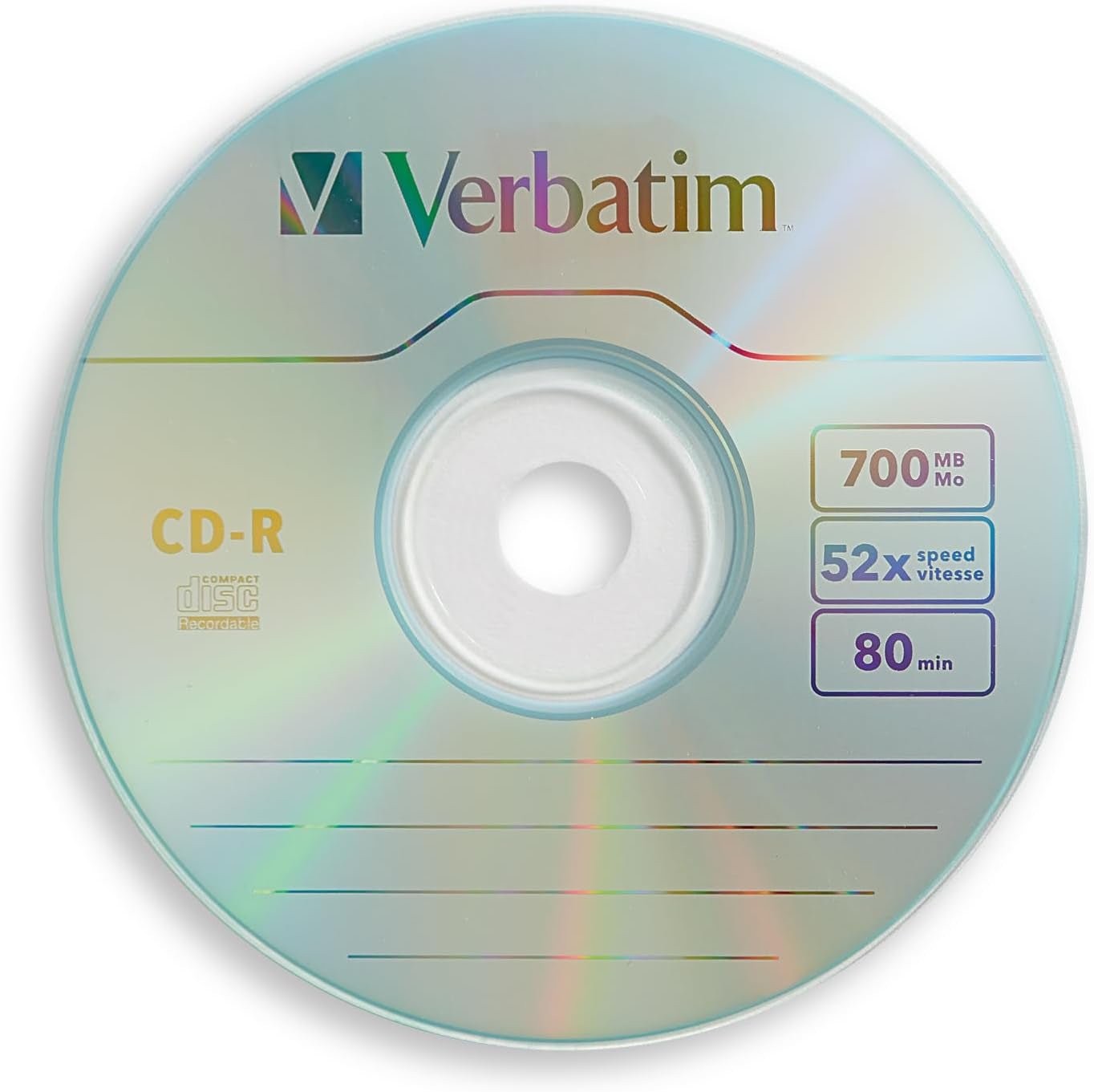 CD - R Blank Discs 700MB 80 Minutes 52X Recordable Disc for Data and Music - 100Pk Spindle - Ken's bargain outlet