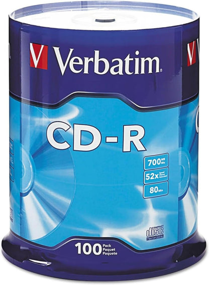 CD - R Blank Discs 700MB 80 Minutes 52X Recordable Disc for Data and Music - 100Pk Spindle - Ken's bargain outlet