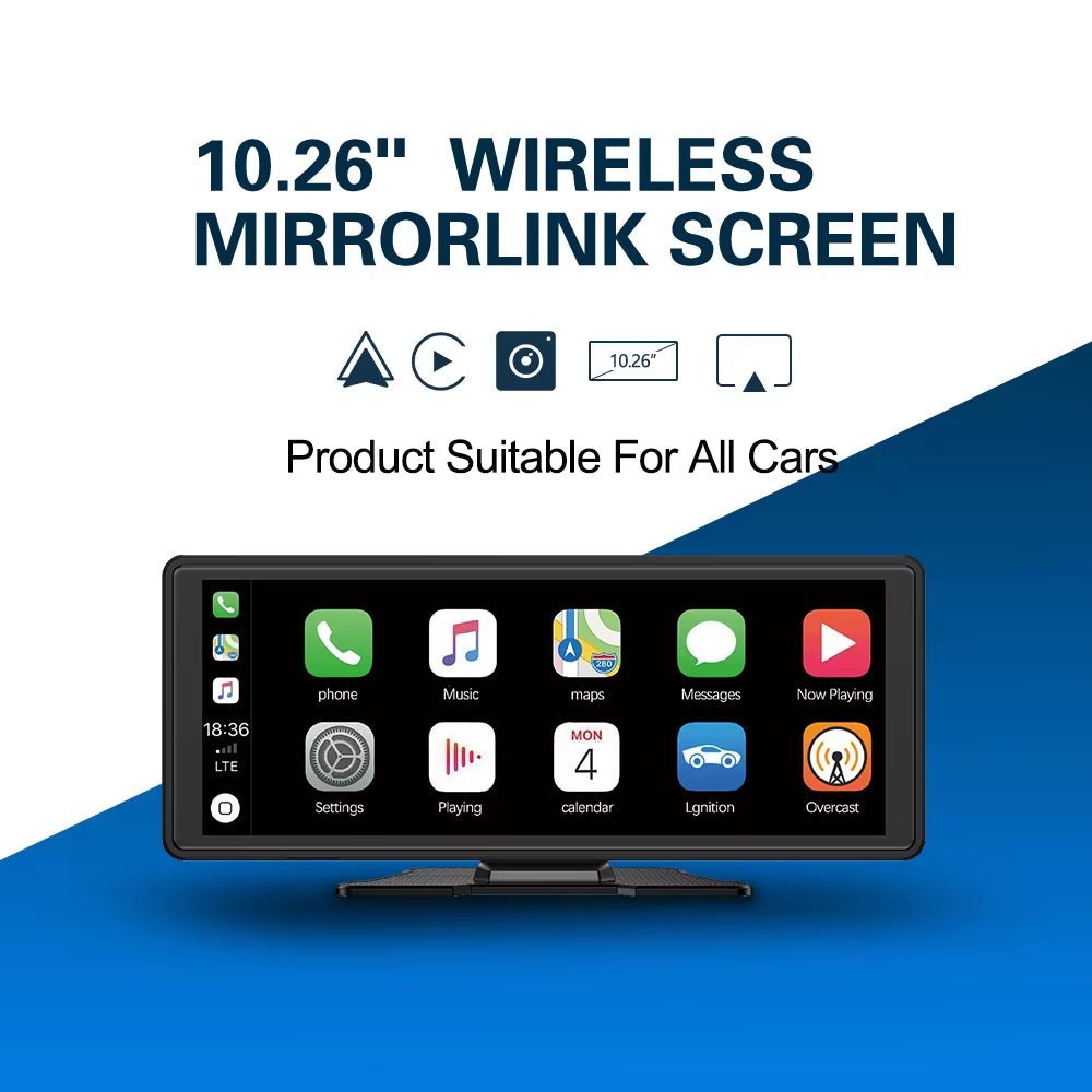 Drive Smart: 10.26 - Inch Wireless CarPlay & Android Auto Multimedia Video Player - Ken's bargain outlet