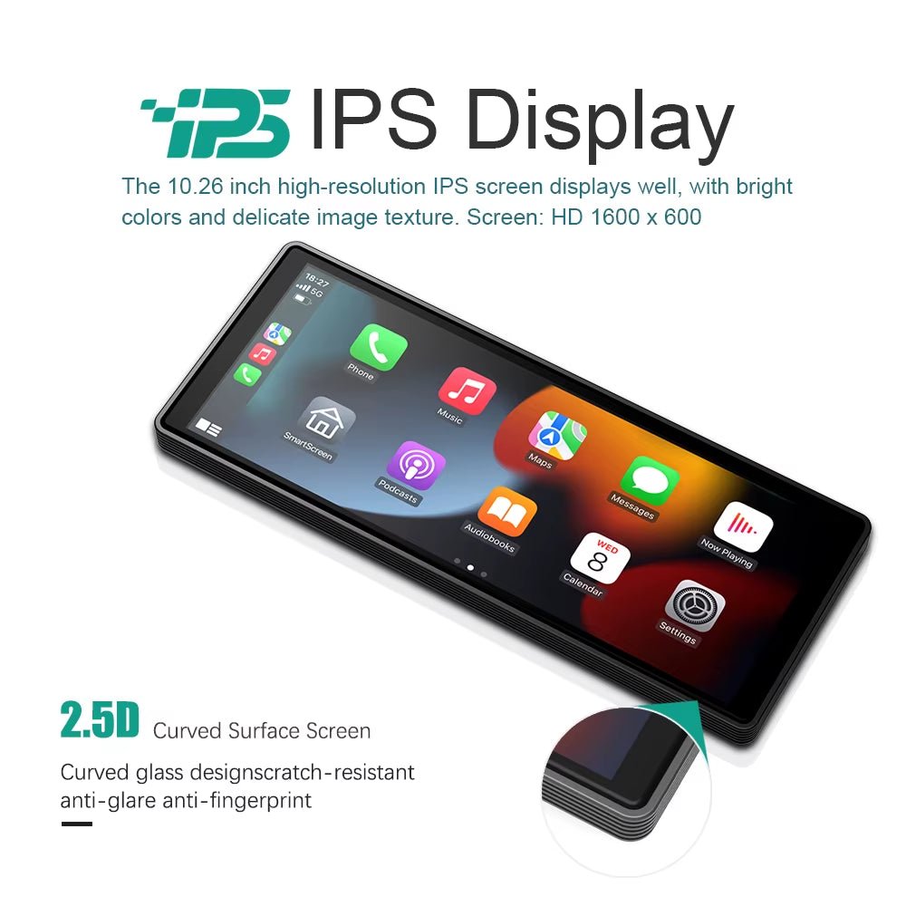 Drive Smart: 10.26 - Inch Wireless CarPlay & Android Auto Multimedia Video Player - Ken's bargain outlet