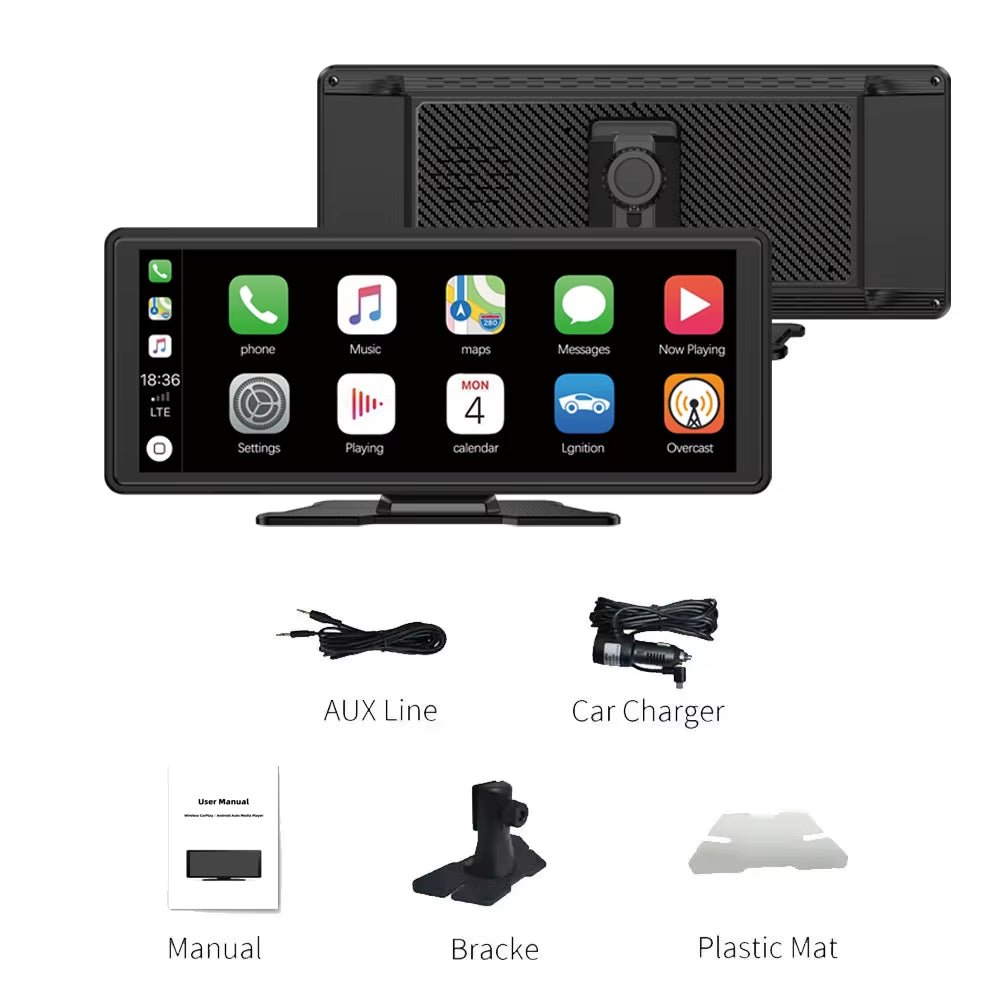 Drive Smart: 10.26 - Inch Wireless CarPlay & Android Auto Multimedia Video Player - Ken's bargain outlet