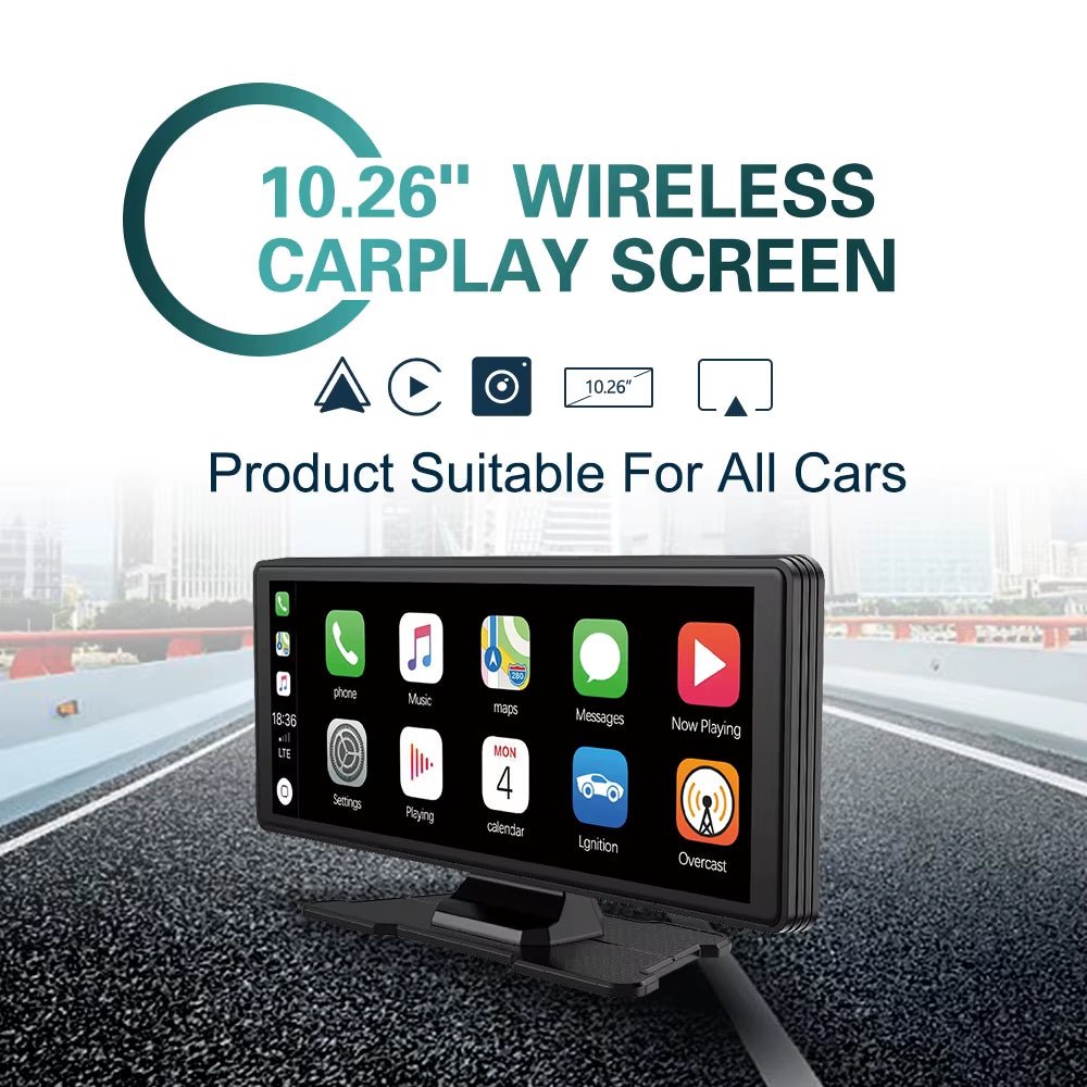 Drive Smart: 10.26 - Inch Wireless CarPlay & Android Auto Multimedia Video Player - Ken's bargain outlet