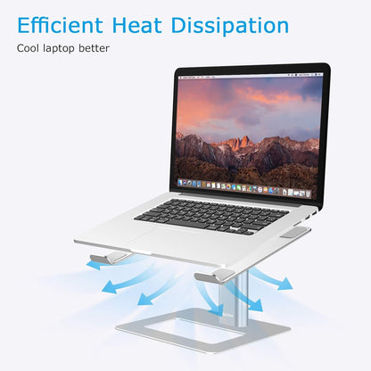 Laptop Stand, Ergonomic Aluminum Height Adjustable Computer Stand Laptop Riser Holder for Desk, Compatible with Macbook Pro/Air, Dell, Lenovo, HP, Samsung, More Laptops 11 - 17" - Ken's bargain outlet