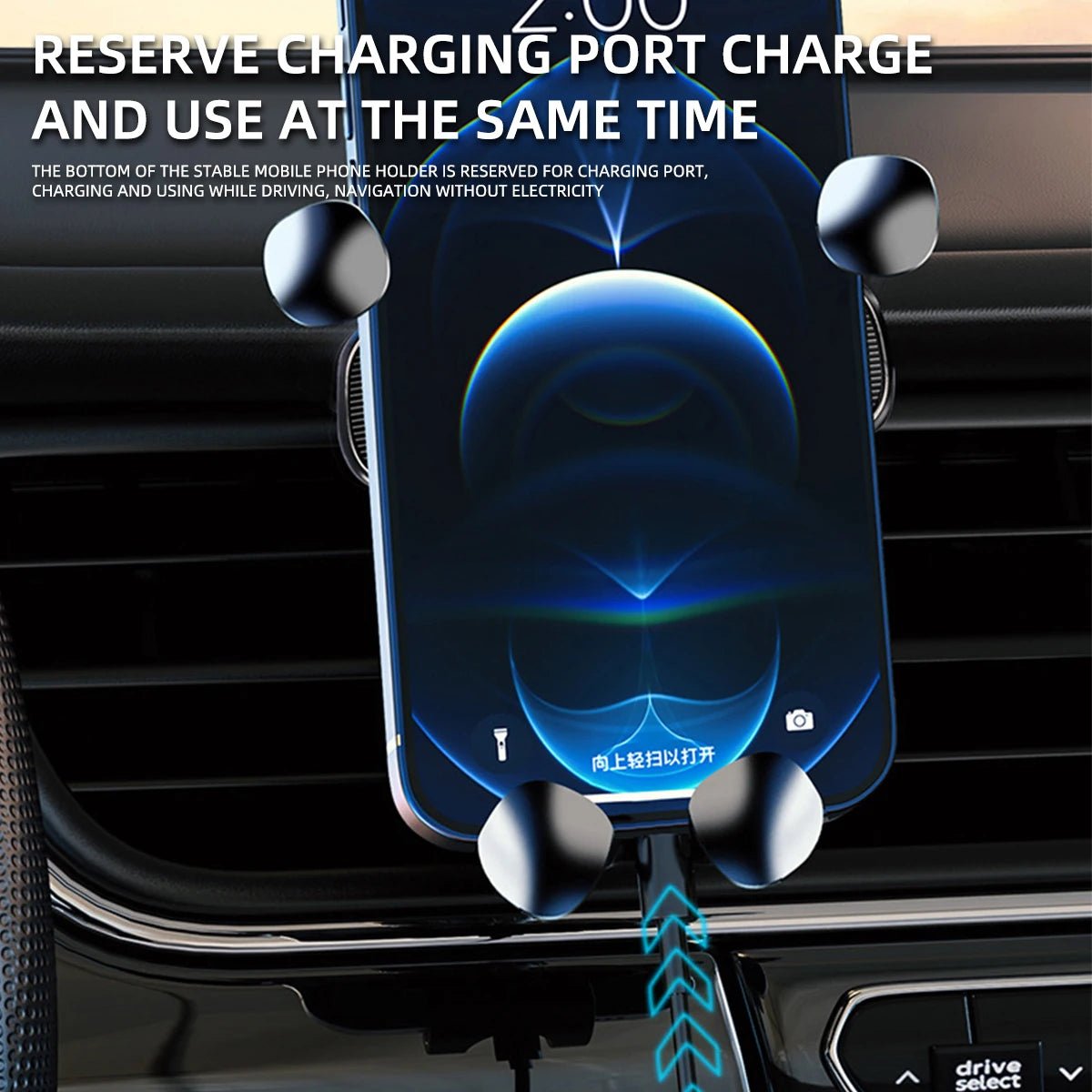 Magnetic Car Phone Holder for 4.7 - 7 Inch Support Mobile Phone Car Air Vent Mount Universal Shockproof GPS Clip Smartphone Stand - Ken's bargain outlet