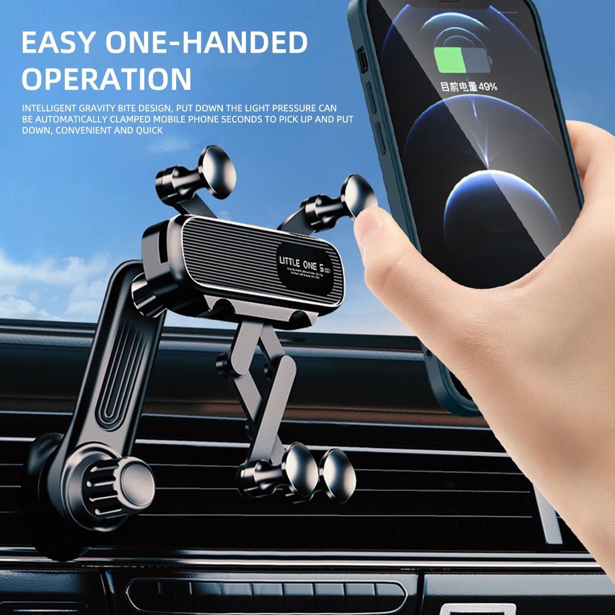 Magnetic Car Phone Holder for 4.7 - 7 Inch Support Mobile Phone Car Air Vent Mount Universal Shockproof GPS Clip Smartphone Stand - Ken's bargain outlet