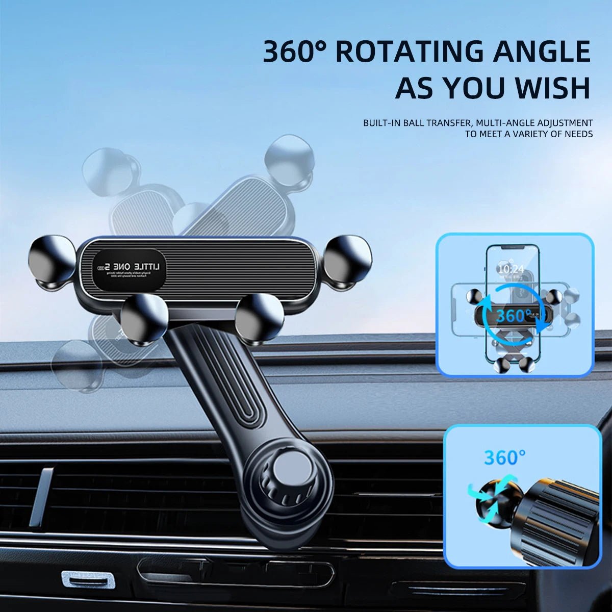 Magnetic Car Phone Holder for 4.7 - 7 Inch Support Mobile Phone Car Air Vent Mount Universal Shockproof GPS Clip Smartphone Stand - Ken's bargain outlet