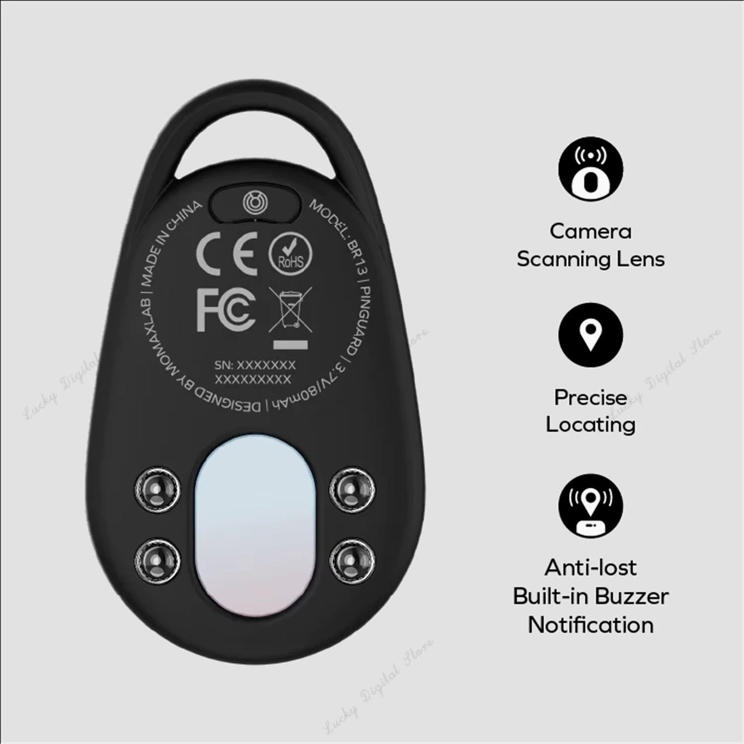 MOMAX PinGuard: Smart Tracker & Hidden Camera Detector with Apple Find My Integration - Ken's bargain outlet
