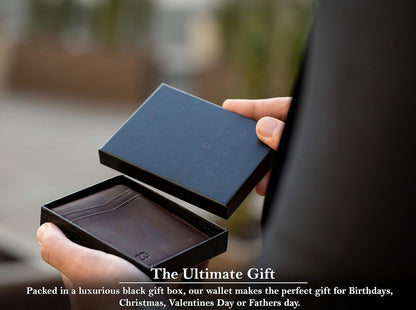 Money Clip Wallet - Mens Wallets Slim Front Pocket RFID Blocking Card Holder Minimalist Mini Bifold - Ken's bargain outlet