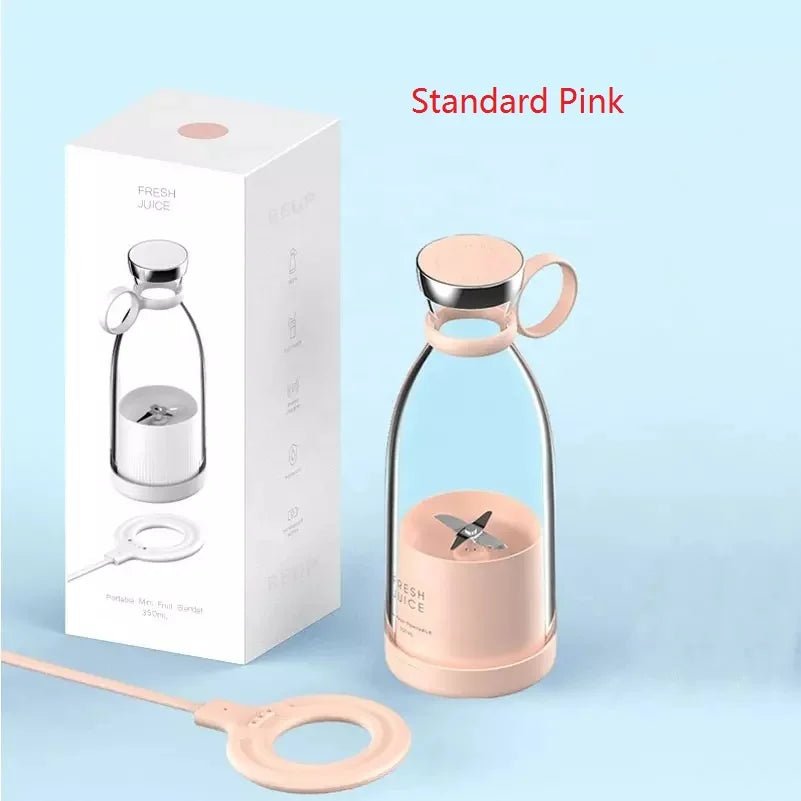 Portable Blender Juicer 350ML Mixeur Wireless Rechargeable Mini USB Juicer Cup Fruit Mixer Travel Bottle Smoothie Extractor - Ken's bargain outlet