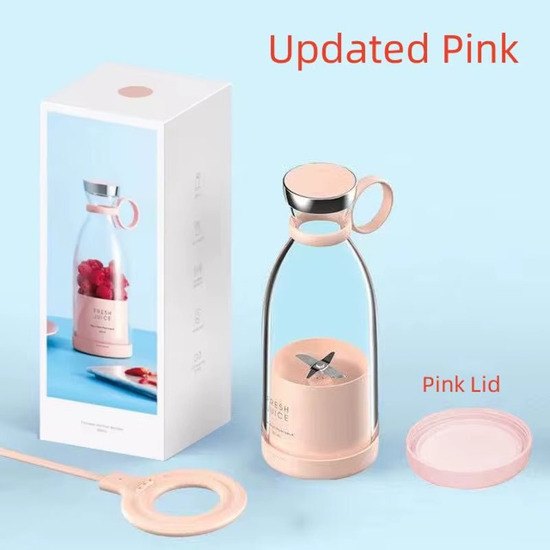 Portable Blender Juicer 350ML Mixeur Wireless Rechargeable Mini USB Juicer Cup Fruit Mixer Travel Bottle Smoothie Extractor - Ken's bargain outlet