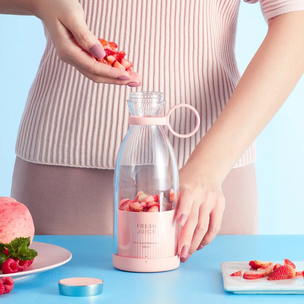 Portable Blender Juicer 350ML Mixeur Wireless Rechargeable Mini USB Juicer Cup Fruit Mixer Travel Bottle Smoothie Extractor - Ken's bargain outlet