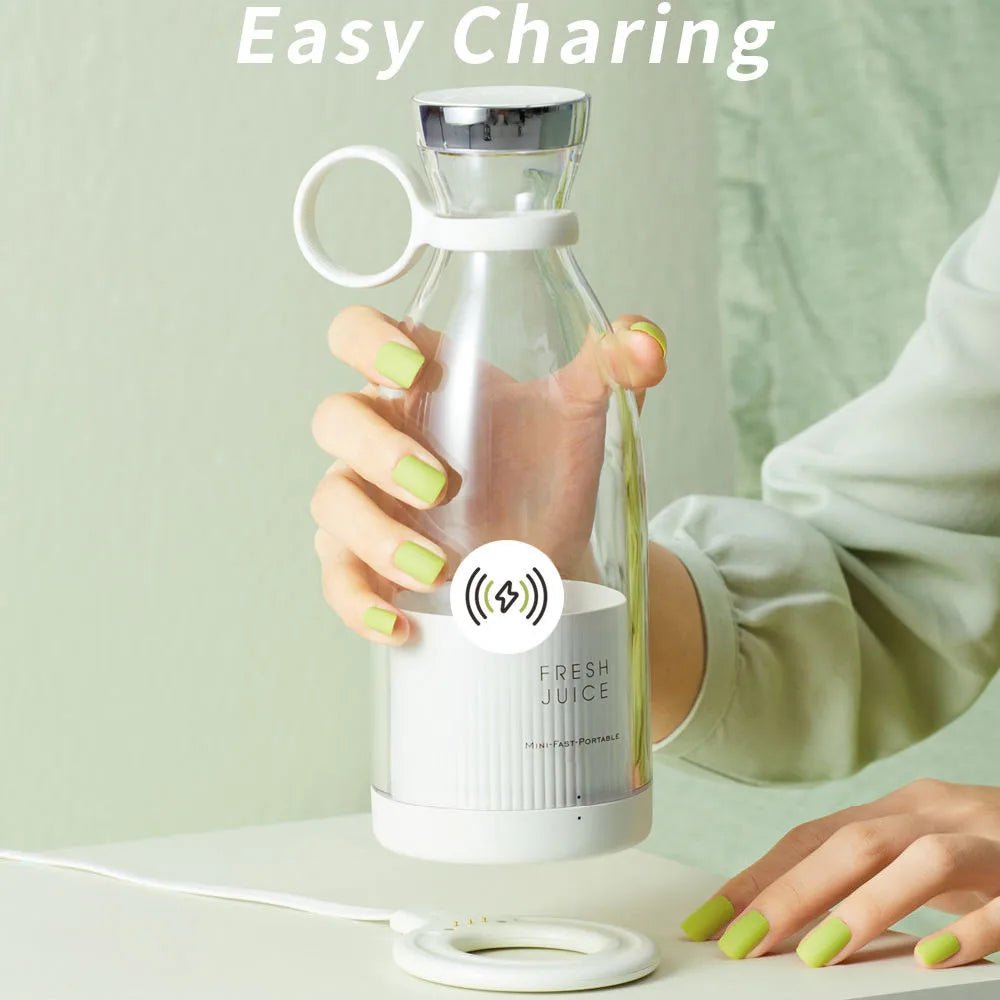 Portable Blender Juicer 350ML Mixeur Wireless Rechargeable Mini USB Juicer Cup Fruit Mixer Travel Bottle Smoothie Extractor - Ken's bargain outlet